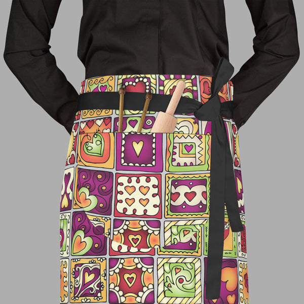 Doodle Drawing Apron | Adjustable, Free Size & Waist Tiebacks-Aprons Waist to Feet-APR_WS_FT-IC 5007547 IC 5007547, Abstract Expressionism, Abstracts, Ancient, Art and Paintings, Birthday, Botanical, Culture, Digital, Digital Art, Drawing, Ethnic, Fashion, Floral, Flowers, Graphic, Hearts, Historical, Illustrations, Indian, Love, Medieval, Nature, Patterns, Retro, Romance, Semi Abstract, Signs, Signs and Symbols, Traditional, Tribal, Vintage, Wedding, World Culture, doodle, full-length, waist, to, feet, apr