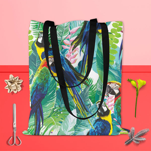 Exotic Birds & Beautiful Flowers D2 Tote Bag Shoulder Purse | Multipurpose-Tote Bags Basic-TOT_FB_BS-IC 5007552 IC 5007552, Animals, Art and Paintings, Birds, Black and White, Botanical, Drawing, Fashion, Floral, Flowers, Illustrations, Love, Nature, Patterns, Pets, Romance, Scenic, Signs, Signs and Symbols, Tropical, White, Wildlife, exotic, beautiful, d2, tote, bag, shoulder, purse, cotton, canvas, fabric, multipurpose, pattern, parrot, jungle, bird, brazil, parrots, macaw, illustration, flower, seamless,