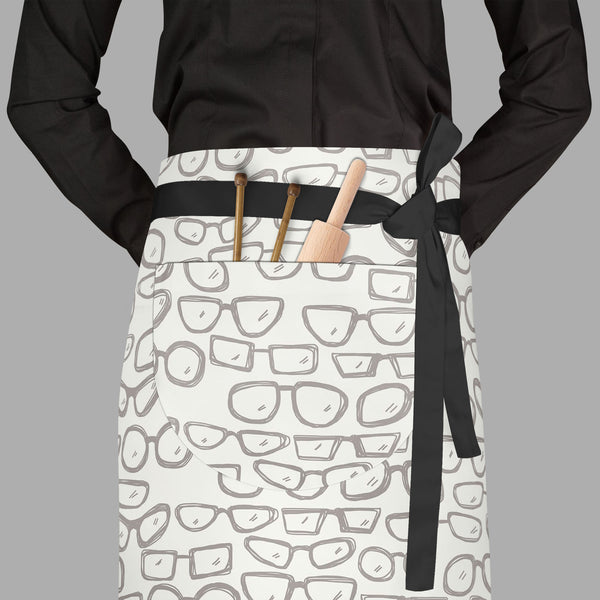 All Glasses Apron | Adjustable, Free Size & Waist Tiebacks-Aprons Waist to Feet-APR_WS_FT-IC 5007554 IC 5007554, Abstract Expressionism, Abstracts, Animated Cartoons, Art and Paintings, Black, Black and White, Caricature, Cartoons, Digital, Digital Art, Drawing, Fashion, Graphic, Health, Hipster, Illustrations, Paintings, Patterns, Retro, Semi Abstract, Signs, Signs and Symbols, Symbols, all, glasses, full-length, waist, to, feet, apron, poly-cotton, fabric, adjustable, tiebacks, abstract, accessory, art, b