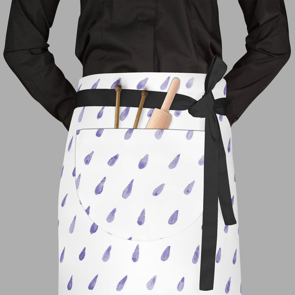 Watercolor Drops D2 Apron | Adjustable, Free Size & Waist Tiebacks-Aprons Waist to Feet-APR_WS_FT-IC 5007560 IC 5007560, Abstract Expressionism, Abstracts, Ancient, Baby, Children, Circle, Digital, Digital Art, Dots, Graphic, Historical, Illustrations, Kids, Medieval, Patterns, Retro, Semi Abstract, Signs, Signs and Symbols, Space, Splatter, Vintage, Watercolour, watercolor, drops, d2, full-length, waist, to, feet, apron, poly-cotton, fabric, adjustable, tiebacks, abstract, autumn, backdrop, background, bad