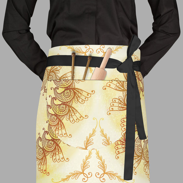 Ethnic Circular Ornament D2 Apron | Adjustable, Free Size & Waist Tiebacks-Aprons Waist to Feet-APR_WS_FT-IC 5007561 IC 5007561, Abstract Expressionism, Abstracts, Allah, Arabic, Art and Paintings, Asian, Botanical, Circle, Cities, City Views, Culture, Drawing, Ethnic, Floral, Flowers, Geometric, Geometric Abstraction, Hinduism, Illustrations, Indian, Islam, Mandala, Nature, Paintings, Patterns, Retro, Semi Abstract, Signs, Signs and Symbols, Symbols, Traditional, Tribal, World Culture, circular, ornament, 