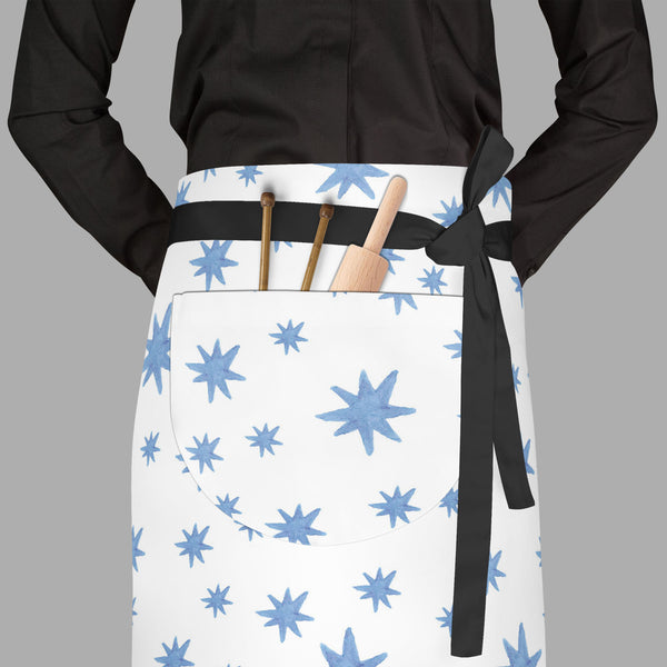Watercolor Stars Apron | Adjustable, Free Size & Waist Tiebacks-Aprons Waist to Feet-APR_WS_FT-IC 5007574 IC 5007574, Abstract Expressionism, Abstracts, Ancient, Baby, Children, Circle, Digital, Digital Art, Geometric, Geometric Abstraction, Graphic, Historical, Illustrations, Kids, Medieval, Patterns, Retro, Semi Abstract, Signs, Signs and Symbols, Space, Splatter, Stars, Vintage, Watercolour, watercolor, full-length, waist, to, feet, apron, poly-cotton, fabric, adjustable, tiebacks, abstract, backdrop, ba