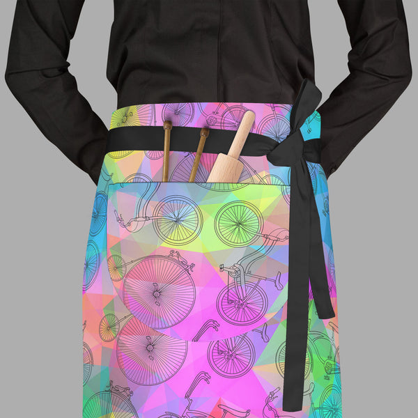 Bicycles D7 Apron | Adjustable, Free Size & Waist Tiebacks-Aprons Waist to Feet-APR_WS_FT-IC 5007584 IC 5007584, Ancient, Art and Paintings, Automobiles, Bikes, Cities, City Views, Digital, Digital Art, Drawing, Graphic, Hipster, Historical, Hobbies, Illustrations, Medieval, Patterns, Retro, Signs, Signs and Symbols, Sketches, Sports, Transportation, Travel, Triangles, Vehicles, Vintage, bicycles, d7, full-length, waist, to, feet, apron, poly-cotton, fabric, adjustable, tiebacks, art, background, bicycle, b