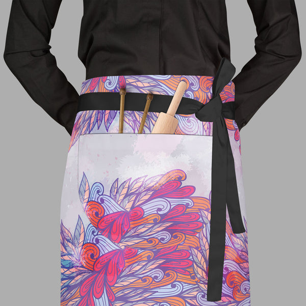 Pink & Violet Element Apron | Adjustable, Free Size & Waist Tiebacks-Aprons Waist to Feet-APR_WS_FT-IC 5007591 IC 5007591, Abstract Expressionism, Abstracts, Ancient, Art and Paintings, Botanical, Digital, Digital Art, Drawing, Fashion, Floral, Flowers, Graphic, Historical, Illustrations, Medieval, Nature, Paintings, Patterns, Retro, Scenic, Semi Abstract, Signs, Signs and Symbols, Symbols, Vintage, pink, violet, element, full-length, waist, to, feet, apron, poly-cotton, fabric, adjustable, tiebacks, abstra