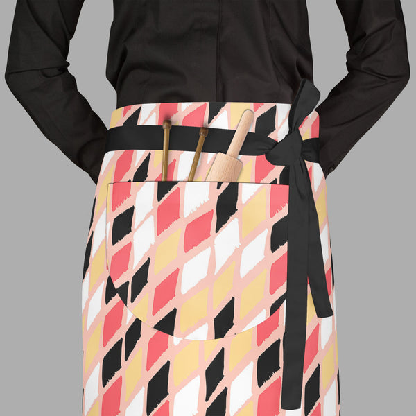 Harlequin Apron | Adjustable, Free Size & Waist Tiebacks-Aprons Waist to Feet-APR_WS_FT-IC 5007594 IC 5007594, Abstract Expressionism, Abstracts, Ancient, Art and Paintings, Bohemian, Brush Stroke, Check, Culture, Drawing, Ethnic, Geometric, Geometric Abstraction, Graffiti, Hand Drawn, Historical, Illustrations, Medieval, Patterns, Plaid, Retro, Semi Abstract, Stripes, Traditional, Tribal, Vintage, Watercolour, World Culture, harlequin, full-length, waist, to, feet, apron, poly-cotton, fabric, adjustable, t