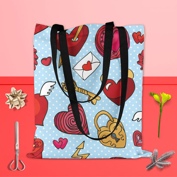 Valentine Love Tote Bag Shoulder Purse | Multipurpose-Tote Bags Basic-TOT_FB_BS-IC 5007597 IC 5007597, Abstract Expressionism, Abstracts, Ancient, Animated Cartoons, Art and Paintings, Caricature, Cartoons, Decorative, Digital, Digital Art, Drawing, Graphic, Hearts, Historical, Holidays, Icons, Love, Medieval, Patterns, Retro, Romance, Semi Abstract, Signs, Signs and Symbols, Symbols, Vintage, Wedding, valentine, tote, bag, shoulder, purse, cotton, canvas, fabric, multipurpose, abstract, angel, art, backdro