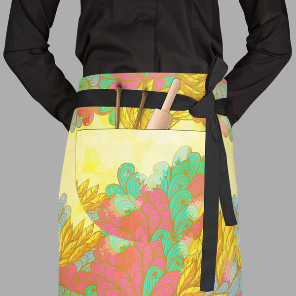 Nature Elements Apron | Adjustable, Free Size & Waist Tiebacks-Aprons Waist to Feet-APR_WS_FT-IC 5007601 IC 5007601, Abstract Expressionism, Abstracts, Ancient, Art and Paintings, Botanical, Digital, Digital Art, Drawing, Fashion, Floral, Flowers, Graphic, Historical, Illustrations, Medieval, Nature, Paintings, Patterns, Retro, Scenic, Semi Abstract, Signs, Signs and Symbols, Symbols, Vintage, elements, full-length, waist, to, feet, apron, poly-cotton, fabric, adjustable, tiebacks, abstract, art, background