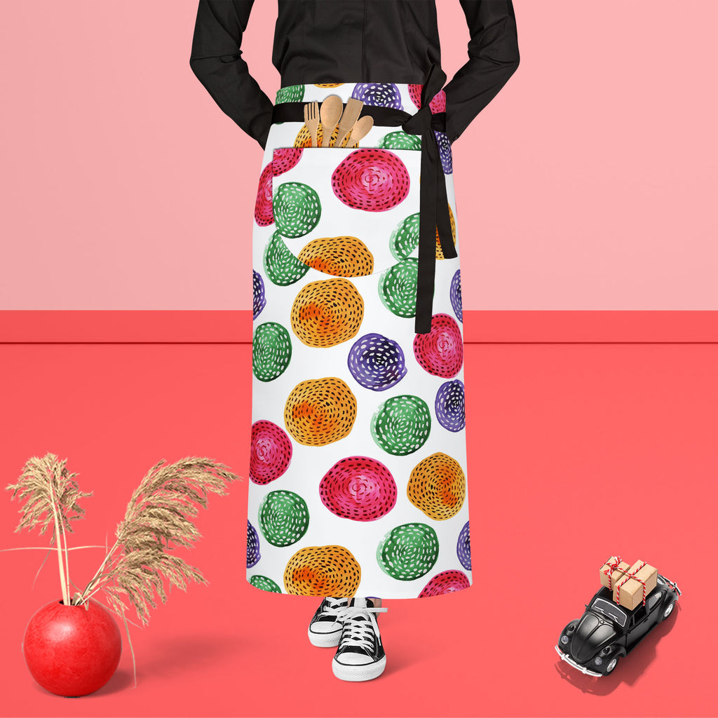 Watercolor Circles D5 Apron | Adjustable, Free Size & Waist Tiebacks-Aprons Waist to Feet-APR_WS_FT-IC 5007614 IC 5007614, Abstract Expressionism, Abstracts, Art and Paintings, Circle, Digital, Digital Art, Dots, Drawing, Fashion, Geometric, Geometric Abstraction, Graphic, Illustrations, Modern Art, Patterns, Retro, Semi Abstract, Signs, Signs and Symbols, Splatter, Watercolour, watercolor, circles, d5, apron, adjustable, free, size, waist, tiebacks, abstract, art, backdrop, background, blot, bright, brush,