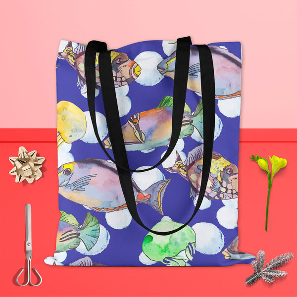 Tropical Sea D2 Tote Bag Shoulder Purse | Multipurpose-Tote Bags Basic-TOT_FB_BS-IC 5007616 IC 5007616, Animals, Art and Paintings, Birds, Drawing, Illustrations, Nature, Patterns, Scenic, Signs, Signs and Symbols, Stripes, Tropical, Watercolour, Wildlife, sea, d2, tote, bag, shoulder, purse, cotton, canvas, fabric, multipurpose, animal, aquarium, aquatic, art, background, beautiful, bright, color, colorful, design, diving, emperor, exotic, fauna, fish, illustration, isolate, jellyfish, marine, life, ocean,