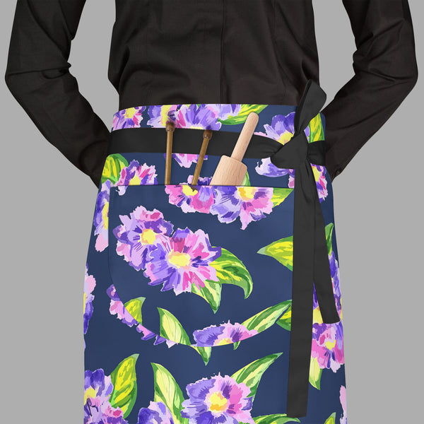 Watercolor Flower Apron | Adjustable, Free Size & Waist Tiebacks-Aprons Waist to Feet-APR_WS_FT-IC 5007620 IC 5007620, Abstract Expressionism, Abstracts, Ancient, Art and Paintings, Botanical, Decorative, Digital, Digital Art, Drawing, Fashion, Floral, Flowers, Graphic, Historical, Illustrations, Medieval, Nature, Patterns, Retro, Scenic, Seasons, Semi Abstract, Signs, Signs and Symbols, Tropical, Vintage, Watercolour, watercolor, flower, full-length, waist, to, feet, apron, poly-cotton, fabric, adjustable,