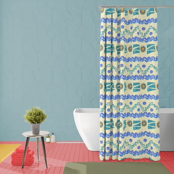 Hand Drawn Design D5 Washable Waterproof Shower Curtain-Shower Curtains-CUR_SH-IC 5007622 IC 5007622, Abstract Expressionism, Abstracts, Art and Paintings, Baby, Children, Circle, Digital, Digital Art, Fashion, Geometric, Geometric Abstraction, Graphic, Holidays, Kids, Modern Art, Nature, Patterns, Retro, Scenic, Semi Abstract, Signs, Signs and Symbols, Stripes, Urban, hand, drawn, design, d5, washable, waterproof, polyester, shower, curtain, eyelets, abstract, art, backdrop, background, curly, decor, decor