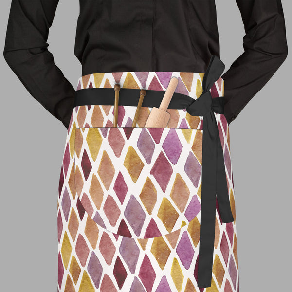 Checked D1 Apron | Adjustable, Free Size & Waist Tiebacks-Aprons Waist to Feet-APR_WS_FT-IC 5007626 IC 5007626, Abstract Expressionism, Abstracts, Ancient, Art and Paintings, Check, Cross, Culture, Drawing, Ethnic, Fashion, Geometric, Geometric Abstraction, Graffiti, Hand Drawn, Hipster, Historical, Illustrations, Medieval, Patterns, Plaid, Retro, Semi Abstract, Stripes, Traditional, Tribal, Vintage, Watercolour, World Culture, checked, d1, full-length, waist, to, feet, apron, poly-cotton, fabric, adjustabl