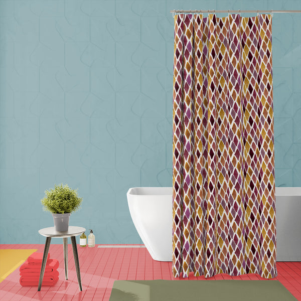 Checked D1 Washable Waterproof Shower Curtain-Shower Curtains-CUR_SH-IC 5007626 IC 5007626, Abstract Expressionism, Abstracts, Ancient, Art and Paintings, Check, Cross, Culture, Drawing, Ethnic, Fashion, Geometric, Geometric Abstraction, Graffiti, Hand Drawn, Hipster, Historical, Illustrations, Medieval, Patterns, Plaid, Retro, Semi Abstract, Stripes, Traditional, Tribal, Vintage, Watercolour, World Culture, checked, d1, washable, waterproof, polyester, shower, curtain, eyelets, abstract, art, background, b