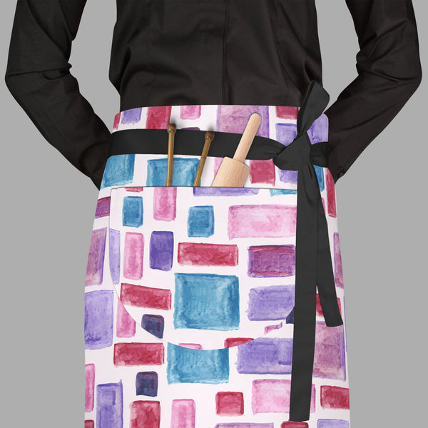 Watercolor Pattern D2 Apron | Adjustable, Free Size & Waist Tiebacks-Aprons Waist to Feet-APR_WS_FT-IC 5007628 IC 5007628, Abstract Expressionism, Abstracts, Ancient, Art and Paintings, Check, Cross, Culture, Drawing, Ethnic, Fashion, Geometric, Geometric Abstraction, Graffiti, Hand Drawn, Hipster, Historical, Illustrations, Medieval, Patterns, Plaid, Retro, Semi Abstract, Stripes, Traditional, Tribal, Vintage, Watercolour, World Culture, watercolor, pattern, d2, full-length, waist, to, feet, apron, poly-co