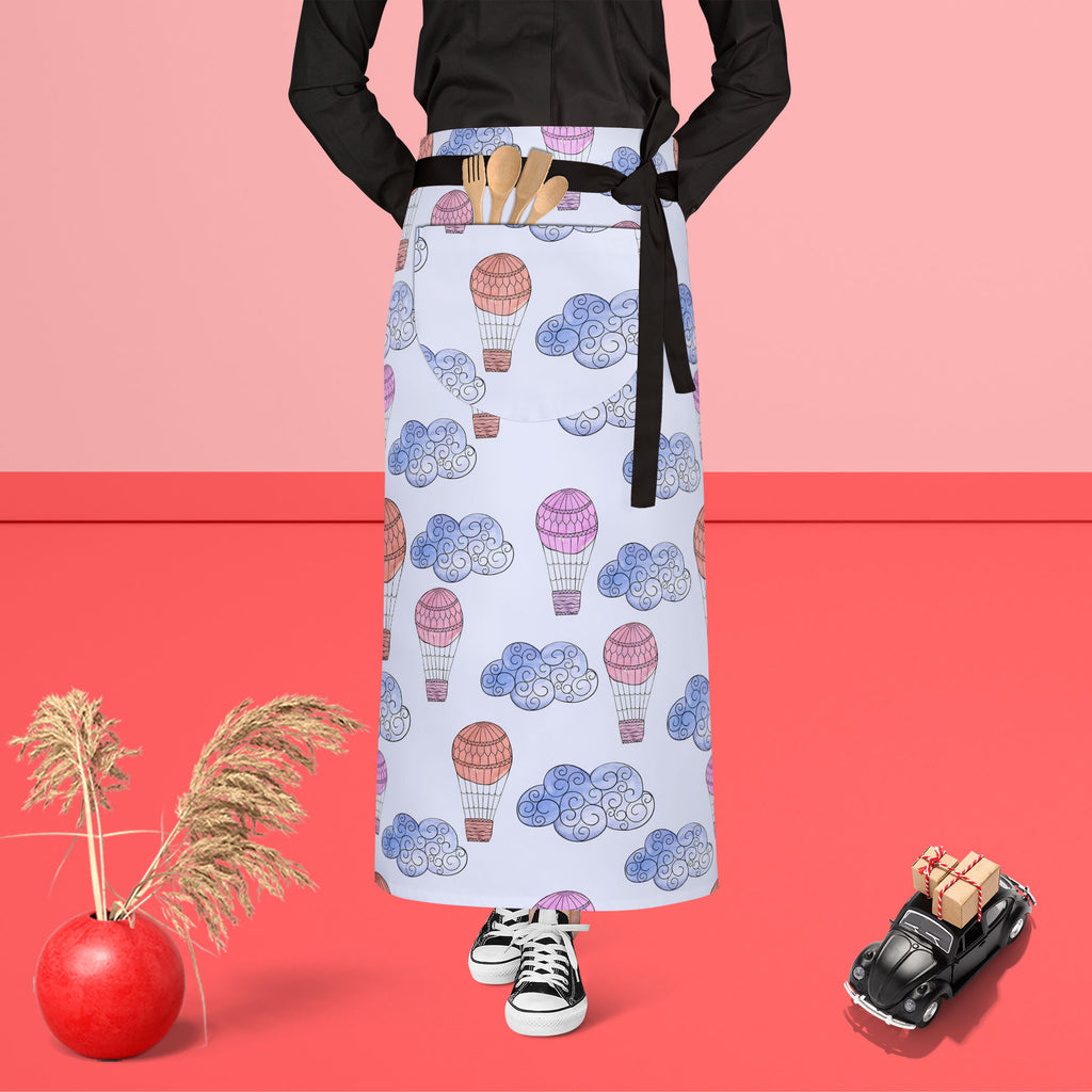 Watercolor Balloons & Clouds D2 Apron | Adjustable, Free Size & Waist Tiebacks-Aprons Waist to Feet-APR_WS_FT-IC 5007633 IC 5007633, Abstract Expressionism, Abstracts, Ancient, Black and White, Digital, Digital Art, Drawing, Graphic, Hand Drawn, Historical, Illustrations, Medieval, Patterns, Retro, Semi Abstract, Signs, Signs and Symbols, Splatter, Vintage, Watercolour, White, watercolor, balloons, clouds, d2, apron, adjustable, free, size, waist, tiebacks, abstract, aerostat, air, aqua, background, balloon