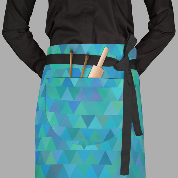 Creative Triangles D1 Apron | Adjustable, Free Size & Waist Tiebacks-Aprons Waist to Feet-APR_WS_FT-IC 5007635 IC 5007635, Abstract Expressionism, Abstracts, Digital, Digital Art, Fashion, Geometric, Geometric Abstraction, Graphic, Hipster, Illustrations, Modern Art, Patterns, Retro, Semi Abstract, Signs, Signs and Symbols, Triangles, creative, d1, full-length, waist, to, feet, apron, poly-cotton, fabric, adjustable, tiebacks, abstract, background, vector, backdrop, blue, cover, decoration, delta, design, d
