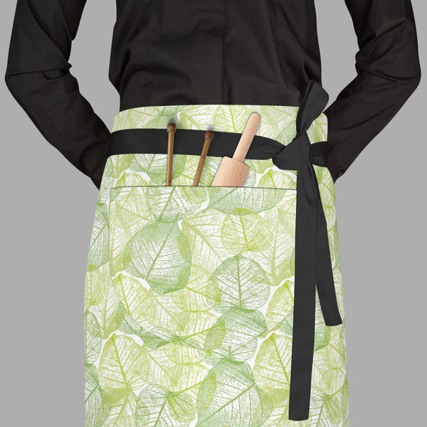Floral & Leaves Apron | Adjustable, Free Size & Waist Tiebacks-Aprons Waist to Feet-APR_WS_FT-IC 5007644 IC 5007644, Art and Paintings, Botanical, Floral, Flowers, Nature, Patterns, Retro, Scenic, Signs, Signs and Symbols, Urban, leaves, full-length, waist, to, feet, apron, poly-cotton, fabric, adjustable, tiebacks, abstract, background, art, design, blossom, blue, color, curly, decor, decoration, doodle, element, endless, flower, forest, funky, green, leaf, linear, mess, old, ornament, ornamental, ornate, 