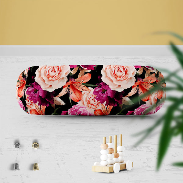 Roses D1 Bolster Cover Booster Cases | Concealed Zipper Opening-Bolster Covers-BOL_CV_ZP-IC 5007666 IC 5007666, Abstract Expressionism, Abstracts, Ancient, Art and Paintings, Black and White, Botanical, Fashion, Floral, Flowers, Historical, Illustrations, Medieval, Nature, Paintings, Patterns, Scenic, Semi Abstract, Signs, Signs and Symbols, Vintage, Watercolour, White, roses, d1, bolster, cover, booster, cases, zipper, opening, poly, cotton, fabric, rose, pattern, peony, seamless, abstract, watercolor, flo