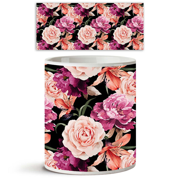 Roses Ceramic Coffee Tea Mug Inside White-Coffee Mugs-MUG-IC 5007666 IC 5007666, Abstract Expressionism, Abstracts, Ancient, Art and Paintings, Black and White, Botanical, Fashion, Floral, Flowers, Historical, Illustrations, Medieval, Nature, Paintings, Patterns, Scenic, Semi Abstract, Signs, Signs and Symbols, Vintage, Watercolour, White, roses, ceramic, coffee, tea, mug, inside, rose, pattern, peony, seamless, abstract, watercolor, flower, background, vector, bouquet, motif, design, accent, arrangement, a