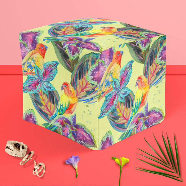 Exotic Art D2 Footstool Footrest Puffy Pouffe Ottoman Bean Bag | Canvas Fabric-Footstools-FST_CB_BN-IC 5007669 IC 5007669, African, Animals, Birds, Botanical, Culture, Ethnic, Fashion, Floral, Flowers, Hawaiian, Illustrations, Modern Art, Nature, Patterns, Pop Art, Signs, Signs and Symbols, Traditional, Tribal, Tropical, Watercolour, Wildlife, World Culture, exotic, art, d2, puffy, pouffe, ottoman, footstool, footrest, bean, bag, canvas, fabric, africa, animal, background, bird, boho, botanic, design, drawn