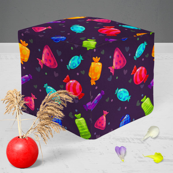Candy Cartoon Footstool Footrest Puffy Pouffe Ottoman Bean Bag | Canvas Fabric-Footstools-FST_CB_BN-IC 5007680 IC 5007680, Animated Cartoons, Art and Paintings, Baby, Birthday, Caricature, Cartoons, Children, Cuisine, Decorative, Digital, Digital Art, Food, Food and Beverage, Food and Drink, Graphic, Hearts, Holidays, Illustrations, Kids, Love, Patterns, Pop Art, Signs, Signs and Symbols, candy, cartoon, puffy, pouffe, ottoman, footstool, footrest, bean, bag, canvas, fabric, art, background, beautiful, brig