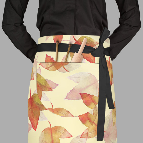 Autumn Leaves D3 Apron | Adjustable, Free Size & Waist Tiebacks-Aprons Waist to Feet-APR_WS_FT-IC 5007681 IC 5007681, Botanical, Drawing, Fashion, Floral, Flowers, Illustrations, Nature, Patterns, Scenic, Seasons, Signs, Signs and Symbols, Sketches, Watercolour, autumn, leaves, d3, full-length, waist, to, feet, apron, poly-cotton, fabric, adjustable, tiebacks, background, beautiful, colore, creative, creativity, decor, decoration, design, drawn, effect, elegance, elegant, element, hand, illustration, image,