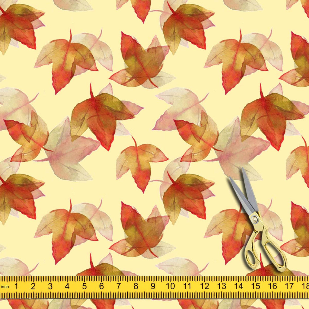 Autumn Leaves Upholstery Fabric by Metre | For Sofa, Curtains, Cushions, Furnishing, Craft, Dress Material-Upholstery Fabrics-FAB_RW-IC 5007681 IC 5007681, Botanical, Drawing, Fashion, Floral, Flowers, Illustrations, Nature, Patterns, Scenic, Seasons, Signs, Signs and Symbols, Sketches, Watercolour, autumn, leaves, upholstery, fabric, by, metre, for, sofa, curtains, cushions, furnishing, craft, dress, material, background, beautiful, colore, creative, creativity, decor, decoration, design, drawn, effect, el