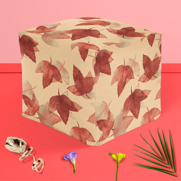 Autumn Leaves D5 Footstool Footrest Puffy Pouffe Ottoman Bean Bag | Canvas Fabric-Footstools-FST_CB_BN-IC 5007683 IC 5007683, Botanical, Drawing, Fashion, Floral, Flowers, Illustrations, Nature, Patterns, Scenic, Seasons, Signs, Signs and Symbols, Sketches, Watercolour, autumn, leaves, d5, puffy, pouffe, ottoman, footstool, footrest, bean, bag, canvas, fabric, background, beautiful, colore, creative, creativity, decor, decoration, design, drawn, effect, elegance, elegant, element, hand, illustration, image,
