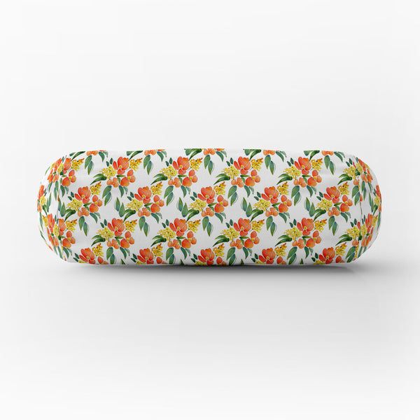 ArtzFolio Watercolor Leaves & Flowers Bolster Cover Booster Cases | Concealed Zipper Opening-Bolster Covers-AZ5007685PIL_CV_RF_R-SP-Image Code 5007685 Vishnu Image Folio Pvt Ltd, IC 5007685, ArtzFolio, Bolster Covers, Floral, Digital Art, watercolor, leaves, flowers, bolster, cover, booster, cases, concealed, zipper, opening, silk, fabric, illustration, seamless, pattern, 5, bolster case, bolster cover size, diwan round pillow, long round pillow covers, small bolster cushion covers, bolster cover, drawstrin
