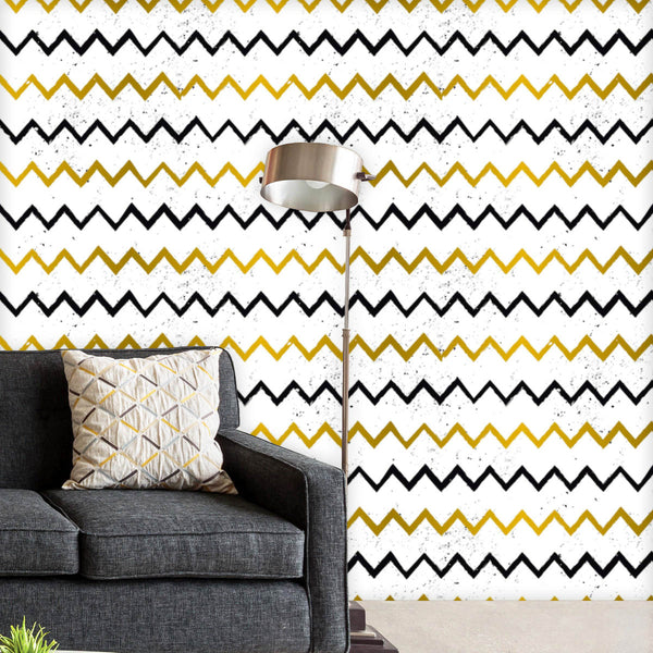 Zig Zag Chevron Wallpaper Roll-Wallpapers Peel & Stick-WAL_PA-IC 5007974 IC 5007974, Abstract Expressionism, Abstracts, Ancient, Aztec, Black, Black and White, Chevron, Culture, Digital, Digital Art, Ethnic, Geometric, Geometric Abstraction, Graphic, Hipster, Historical, Ikat, Illustrations, Indian, Medieval, Patterns, Semi Abstract, Signs, Signs and Symbols, Traditional, Tribal, Vintage, World Culture, zig, zag, peel, stick, vinyl, wallpaper, roll, non-pvc, self-adhesive, eco-friendly, water-repellent, scr