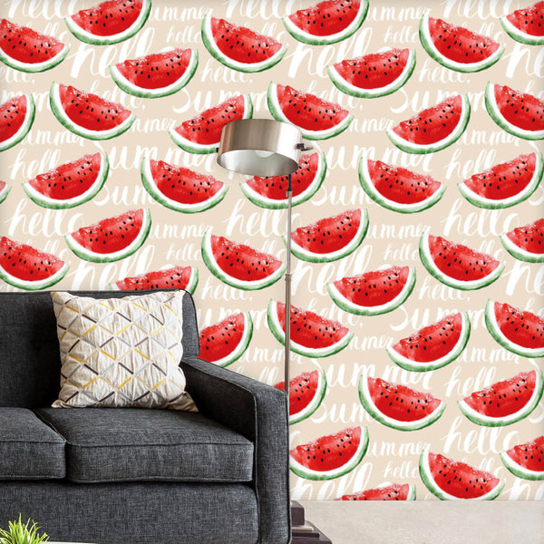 Watercolor Watermelons Wallpaper Roll-Wallpapers Peel & Stick-WAL_PA-IC 5008014 IC 5008014, Ancient, Art and Paintings, Cuisine, Drawing, Food, Food and Beverage, Food and Drink, Fruit and Vegetable, Fruits, Historical, Illustrations, Medieval, Nature, Patterns, Scenic, Seasons, Vintage, Watercolour, watercolor, watermelons, peel, stick, vinyl, wallpaper, roll, non-pvc, self-adhesive, eco-friendly, water-repellent, scratch-resistant, watermelon, melon, aquarelle, art, autumn, background, blob, brush, canvas