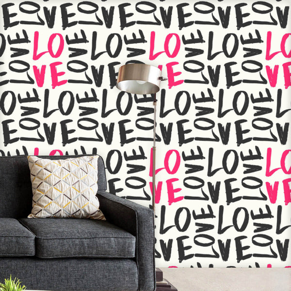 Valentine Love Pattern Wallpaper Roll-Wallpapers Peel & Stick-WAL_PA-IC 5008206 IC 5008206, Abstract Expressionism, Abstracts, Calligraphy, Decorative, Digital, Digital Art, Graphic, Hand Drawn, Love, Modern Art, Patterns, Romance, Semi Abstract, Signs, Signs and Symbols, Text, Typography, valentine, pattern, peel, stick, vinyl, wallpaper, roll, non-pvc, self-adhesive, eco-friendly, water-repellent, scratch-resistant, abstract, acrylic, background, brush, card, cool, creative, day, decor, decoration, design