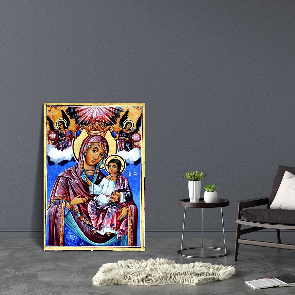 Religion Artwork of Bulgaria Canvas Painting Synthetic Frame-Paintings MDF Framing-AFF_FR-IC 5000003 IC 5000003, Ancient, Architecture, Art and Paintings, Christianity, Culture, Ethnic, Family, Figurative, Fresco, Historical, Icons, Jesus, Medieval, Mother Mary, Religion, Religious, Signs and Symbols, Symbols, Traditional, Tribal, Vintage, World Culture, artwork, of, bulgaria, canvas, painting, synthetic, frame, saint, mary, mother, angel, antique, arch, art, child, childhood, christ, christian, church, dev