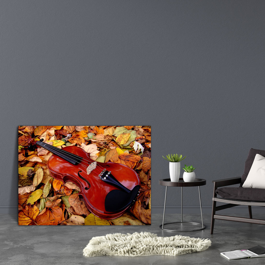 Violin In Leaves Canvas Painting Synthetic Frame-Paintings MDF Framing-AFF_FR-IC 5000009 IC 5000009, Music, Music and Dance, Music and Musical Instruments, Musical Instruments, Seasons, Wooden, violin, in, leaves, canvas, painting, synthetic, frame, autumn, choral, chord, chords, classic, classical, concert, fall, fiddle, fiddler, harmony, instrument, instrumental, leaf, melodic, melody, musical, orchestra, play, shape, song, sound, string, stringed, tone, viola, violinist, wood, artzfolio, wall decor for l