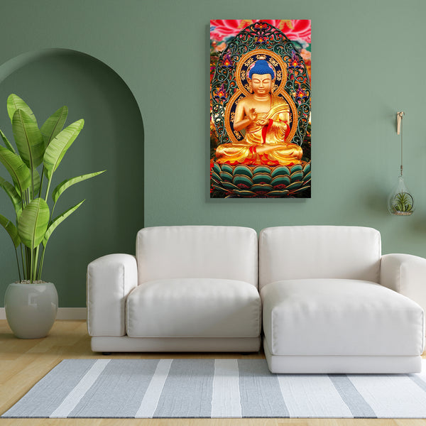 Lord Buddha D1 Canvas Painting Synthetic Frame-Paintings MDF Framing-AFF_FR-IC 5000019 IC 5000019, Buddhism, God Buddha, lord, buddha, d1, canvas, painting, for, bedroom, living, room, engineered, wood, frame, artzfolio, wall decor for living room, wall frames for living room, frames for living room, wall art, canvas painting, wall frame, scenery, panting, paintings for living room, framed wall art, wall painting, scenery painting, framed wall painting, scenery for wall with frames, wall art for living room