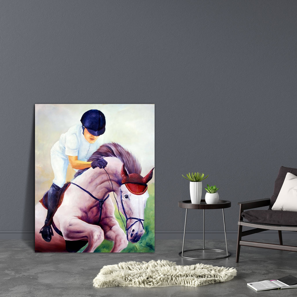 Jockey Artwork Canvas Painting Synthetic Frame-Paintings MDF Framing-AFF_FR-IC 5000020 IC 5000020, Art and Paintings, Paintings, jockey, artwork, canvas, painting, synthetic, frame, oil, am, author, image, person, not, exist, artzfolio, wall decor for living room, wall frames for living room, frames for living room, wall art, canvas painting, wall frame, scenery, panting, paintings for living room, framed wall art, wall painting, scenery painting, framed wall painting, scenery for wall with frames, wall art