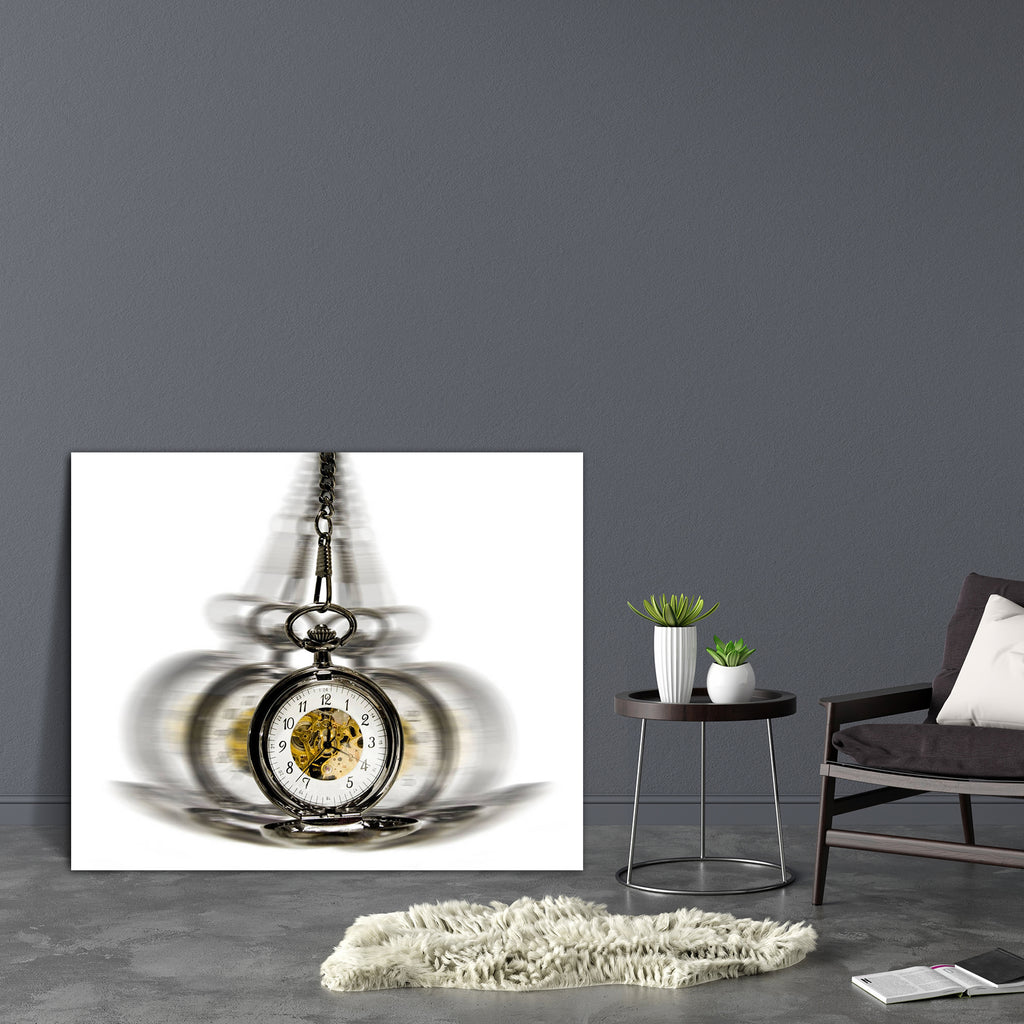 Clock in Motion Canvas Painting Synthetic Frame-Paintings MDF Framing-AFF_FR-IC 5000021 IC 5000021, Black and White, White, clock, in, motion, canvas, painting, synthetic, frame, over, hypnotism, concept, artzfolio, wall decor for living room, wall frames for living room, frames for living room, wall art, canvas painting, wall frame, scenery, panting, paintings for living room, framed wall art, wall painting, scenery painting, framed wall painting, scenery for wall with frames, wall art for living room styl