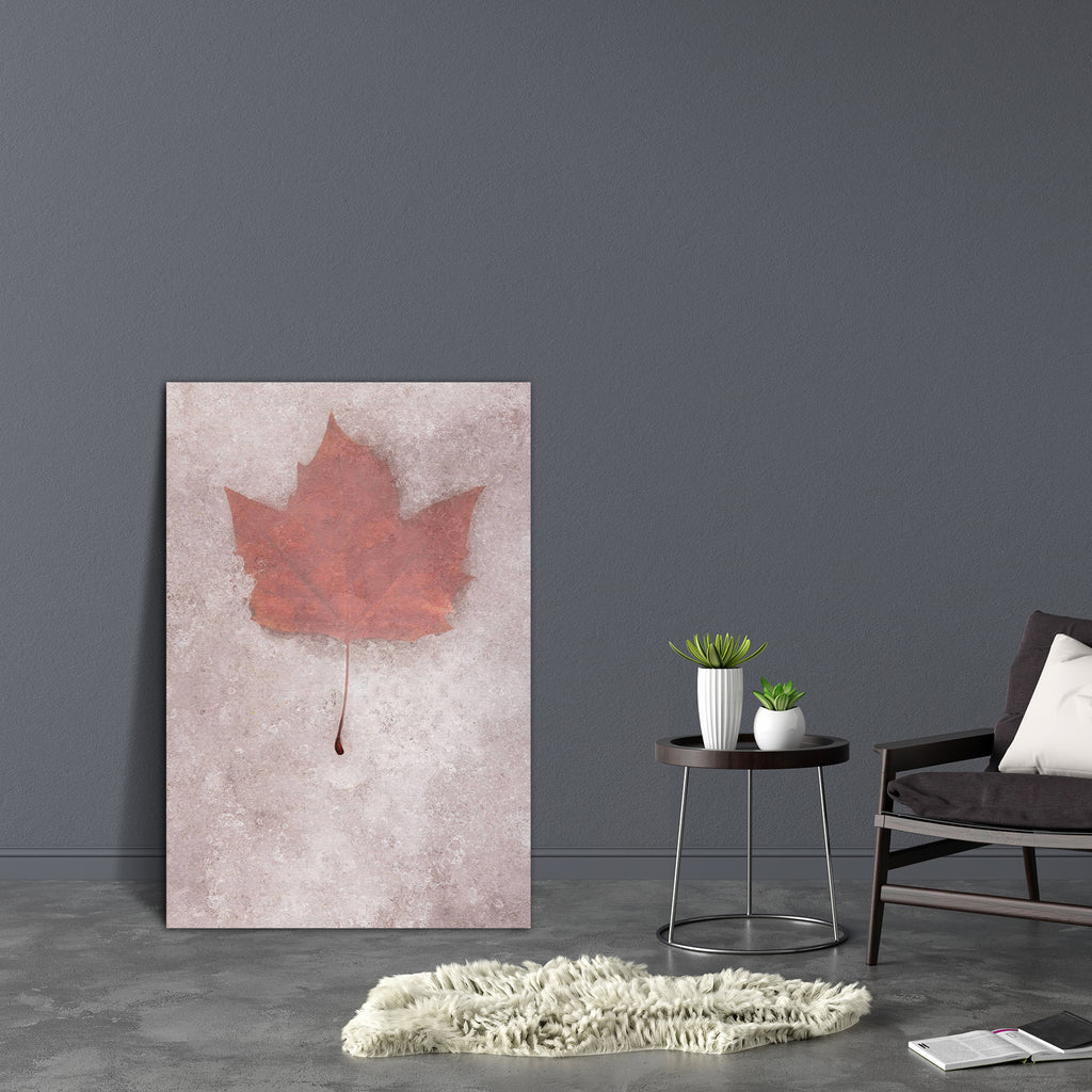 Brown Leaf Canvas Painting Synthetic Frame-Paintings MDF Framing-AFF_FR-IC 5000023 IC 5000023, Black and White, Digital, Digital Art, Graphic, Mountains, Nature, Scenic, Seasons, Space, White, brown, leaf, canvas, painting, synthetic, frame, background, blank, chill, chilly, cold, copy, freeze, frost, ice, icy, season, snow, snowfall, texture, winter, artzfolio, wall decor for living room, wall frames for living room, frames for living room, wall art, canvas painting, wall frame, scenery, panting, paintings