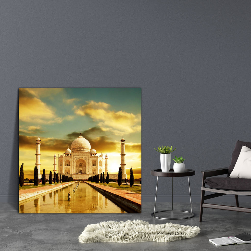 Taj Mahal D2 Canvas Painting Synthetic Frame-Paintings MDF Framing-AFF_FR-IC 5000035 IC 5000035, Allah, Arabic, Architecture, Asian, Automobiles, Culture, Ethnic, Indian, Islam, Landscapes, Marble, Marble and Stone, People, Places, Religion, Religious, Scenic, Signs and Symbols, Sunrises, Sunsets, Symbols, Traditional, Transportation, Travel, Tribal, Vehicles, World Culture, taj, mahal, d2, canvas, painting, synthetic, frame, india, landscape, adventure, agra, arc, asia, beautiful, brilliant, building, empe