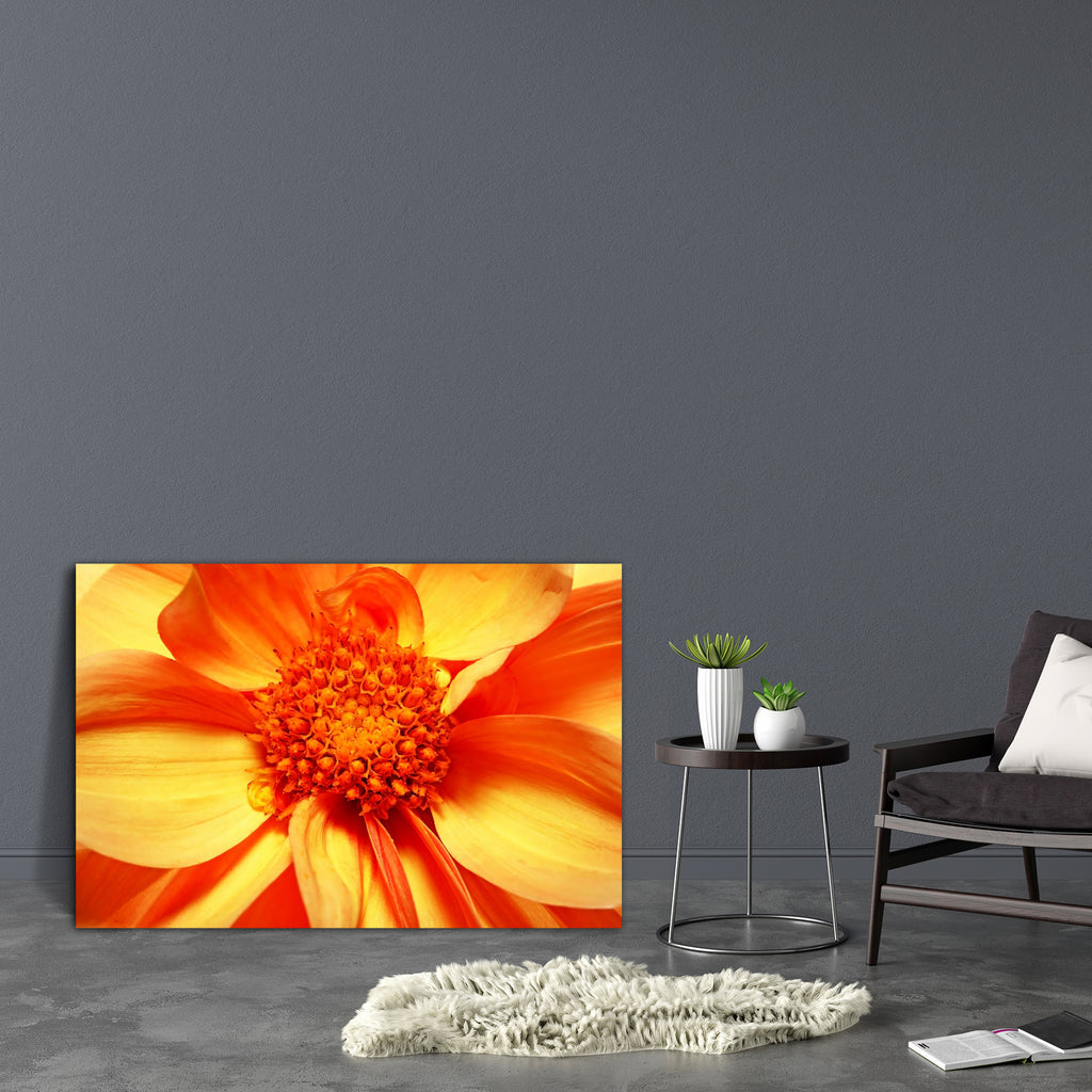 Single Flowering Dahlia Canvas Painting Synthetic Frame-Paintings MDF Framing-AFF_FR-IC 5000037 IC 5000037, Botanical, Floral, Flowers, Nature, Scenic, single, flowering, dahlia, canvas, painting, synthetic, frame, abloom, aroma, aromatherapy, background, beautiful, blooming, bright, fine, flora, flower, glorious, isolated, petals, yellow, artzfolio, wall decor for living room, wall frames for living room, frames for living room, wall art, canvas painting, wall frame, scenery, panting, paintings for living 