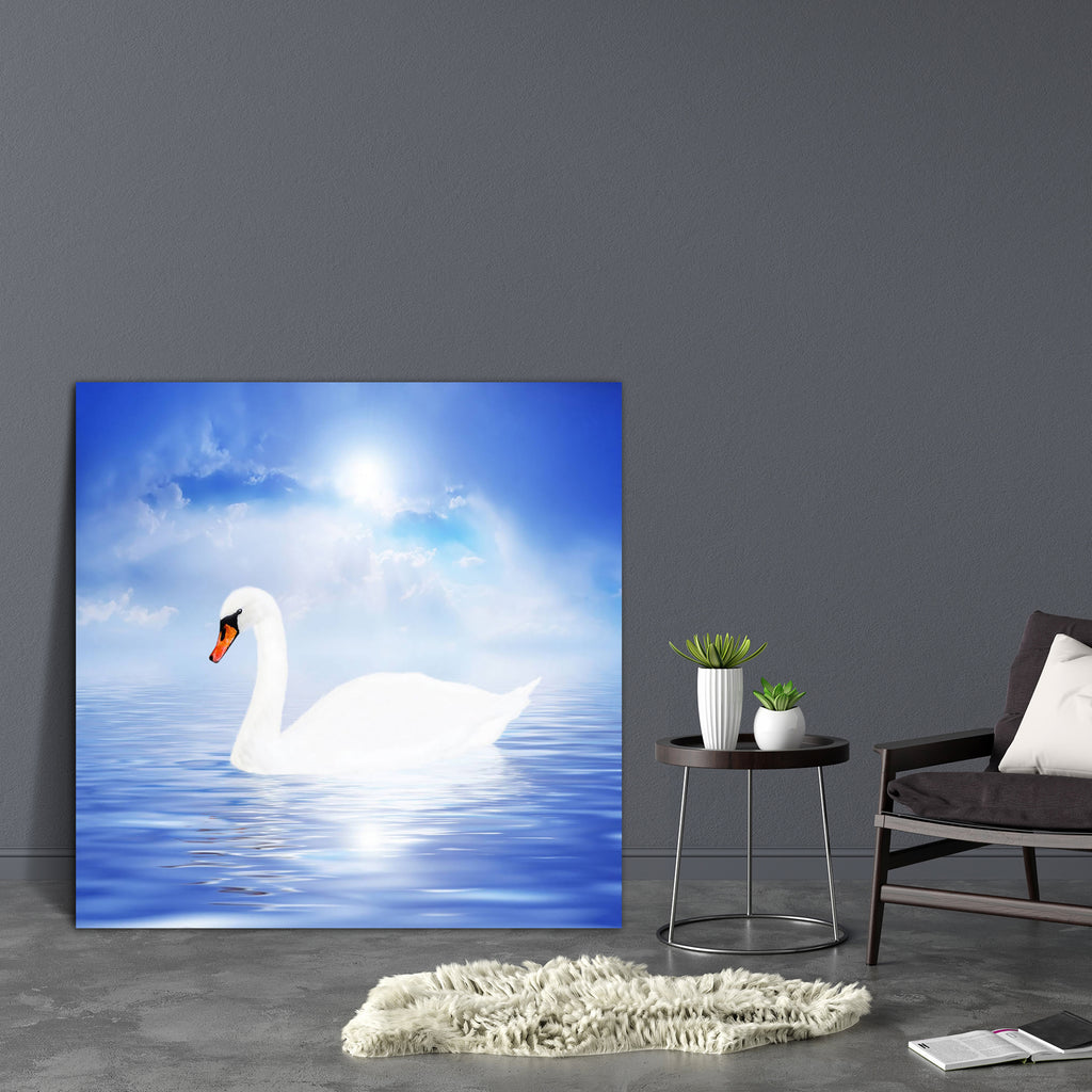 White Swan D1 Canvas Painting Synthetic Frame-Paintings MDF Framing-AFF_FR-IC 5000043 IC 5000043, Abstract Expressionism, Abstracts, Automobiles, Birds, Black and White, Landscapes, Nature, Scenic, Seasons, Semi Abstract, Sunrises, Sunsets, Transportation, Travel, Vehicles, White, swan, d1, canvas, painting, synthetic, frame, scenery, abstract, beach, beams, beautiful, blue, calm, cloud, coast, coastline, color, colorful, daylight, graceful, heaven, horizon, lake, landscape, light, mist, morning, ocean, out