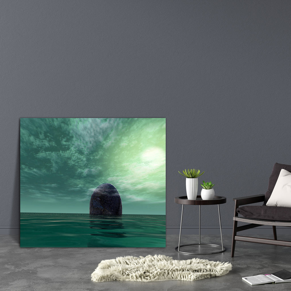 Surreal Stone Canvas Painting Synthetic Frame-Paintings MDF Framing-AFF_FR-IC 5000051 IC 5000051, Digital, Digital Art, Fantasy, Graphic, Marble and Stone, Sunsets, surreal, stone, canvas, painting, synthetic, frame, artistic, background, beach, blue, clouds, detail, geological, granite, green, grey, mineral, rock, sand, scene, sea, shade, sky, summer, sun, sunset, artzfolio, wall decor for living room, wall frames for living room, frames for living room, wall art, canvas painting, wall frame, scenery, pant