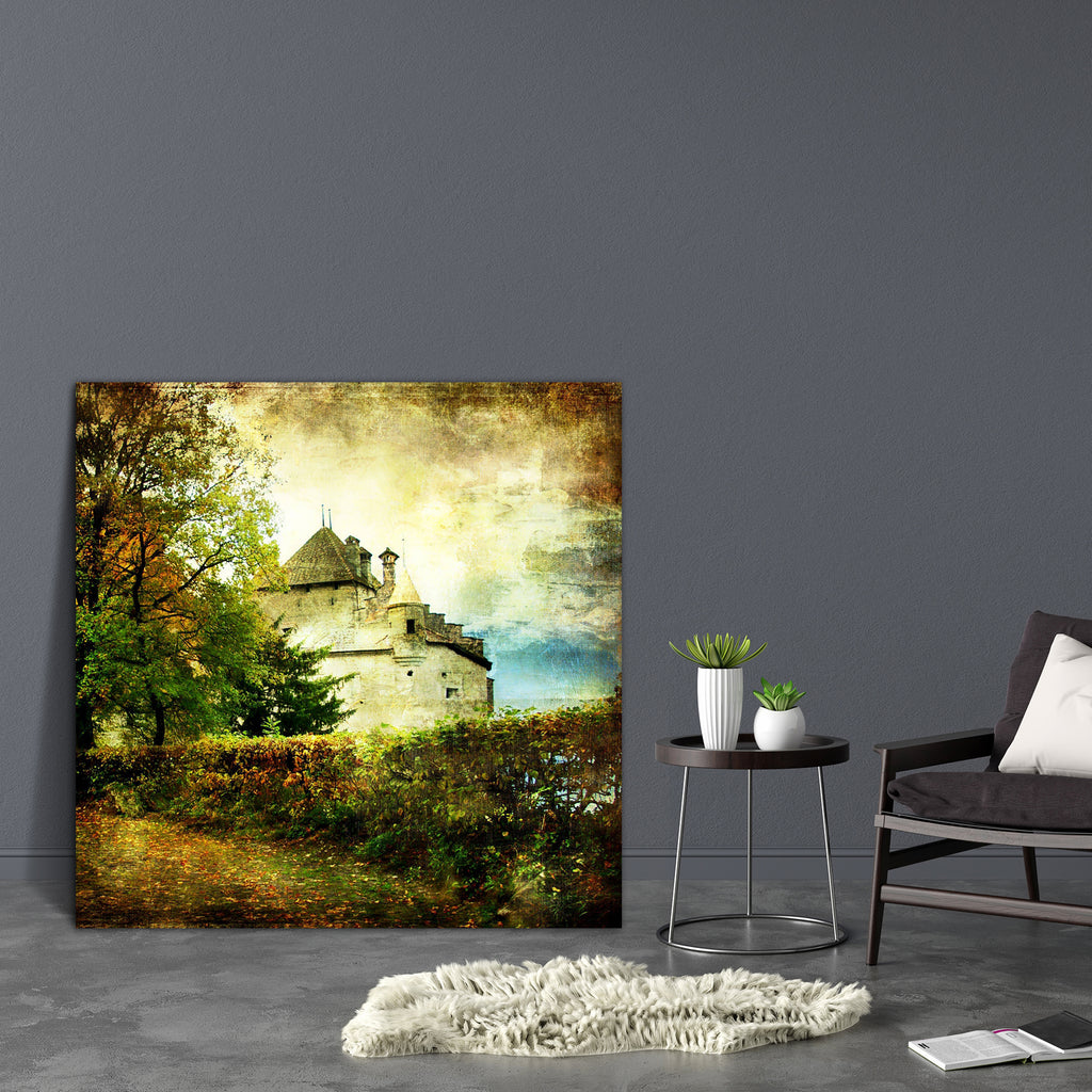 Cillion Castle D1 Canvas Painting Synthetic Frame-Paintings MDF Framing-AFF_FR-IC 5000068 IC 5000068, Ancient, Architecture, Art and Paintings, Automobiles, Historical, Illustrations, Landmarks, Landscapes, Medieval, Nature, Paintings, Places, Scenic, Seasons, Transportation, Travel, Vehicles, Vintage, Watercolour, cillion, castle, d1, canvas, painting, synthetic, frame, aged, art, artistic, autumn, building, countryside, europe, european, forest, fort, grunge, history, illustration, knight, lake, landmark,
