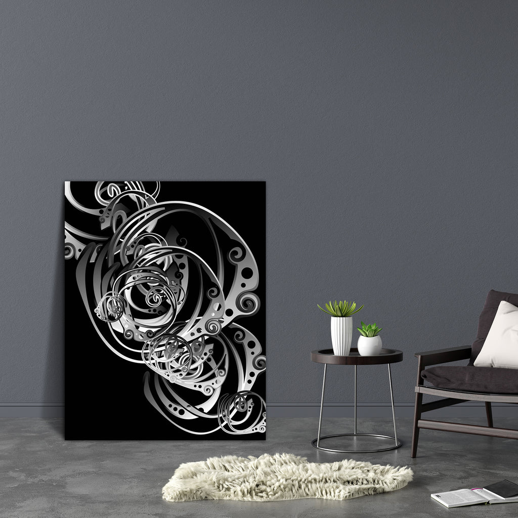 Abstract Artwork D5 Canvas Painting Synthetic Frame - Paintings MDF Framing - ArtzFolio.com