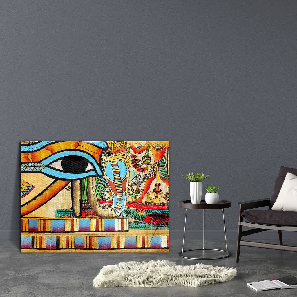 Egyptian Abstraction Canvas Painting Synthetic Frame-Paintings MDF Framing-AFF_FR-IC 5000073 IC 5000073, Abstract Expressionism, Abstracts, African, Ancient, Art and Paintings, Birds, Books, Botanical, Calligraphy, Culture, Drawing, Ethnic, Eygptian, Floral, Flowers, Geometric Abstraction, Historical, Medieval, Nature, Paintings, Religion, Religious, Retro, Semi Abstract, Signs and Symbols, Stripes, Symbols, Traditional, Tribal, Vintage, World Culture, egyptian, abstraction, canvas, painting, synthetic, fra