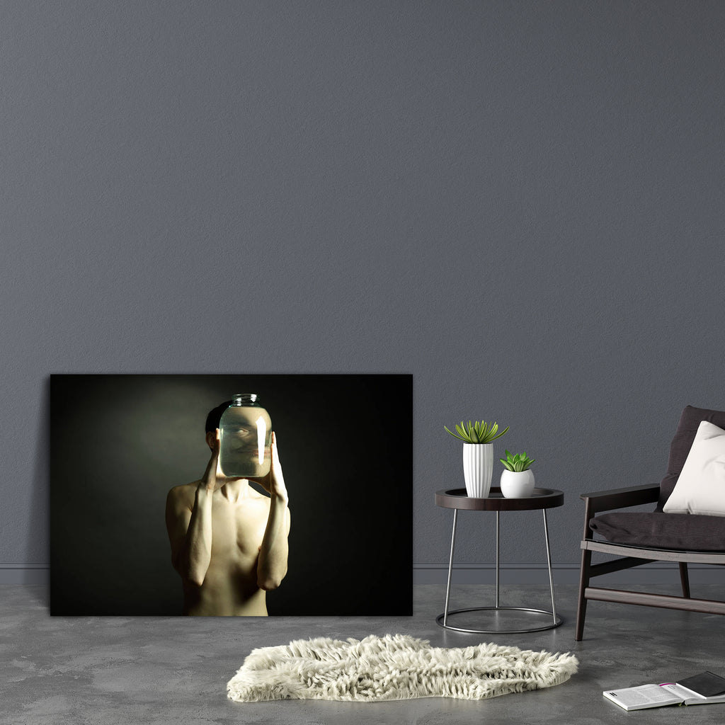 Young Man With Vase Canvas Painting Synthetic Frame-Paintings MDF Framing-AFF_FR-IC 5000082 IC 5000082, Adult, Asian, Black, Black and White, Nudes, young, man, with, vase, canvas, painting, synthetic, frame, athlete, beautiful, body, boy, caucasian, creative, creature, dark, distortion, drink, figure, glass, hands, human, liquid, male, model, muscles, person, pose, pure, reflection, shoulders, sportsman, stand, strange, strong, studio, ugly, unusual, vessel, water, artzfolio, wall decor for living room, wa