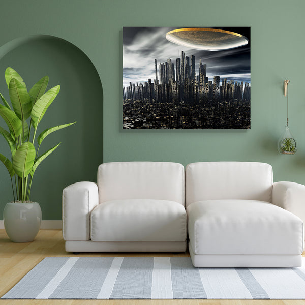UFO Space Ship Canvas Painting Synthetic Frame-Paintings MDF Framing-AFF_FR-IC 5000089 IC 5000089, 3D, Animated Cartoons, Astronomy, Automobiles, Cities, City Views, Comics, Cosmology, Fantasy, Futurism, Science Fiction, Space, Stars, Transportation, Travel, Vehicles, ufo, ship, canvas, painting, for, bedroom, living, room, engineered, wood, frame, spaceship, science, fiction, alien, aircraft, airplane, andromeda, area, attack, back, bang, beauty, big, camera, cluster, comic, extraterrestrial, files, flying