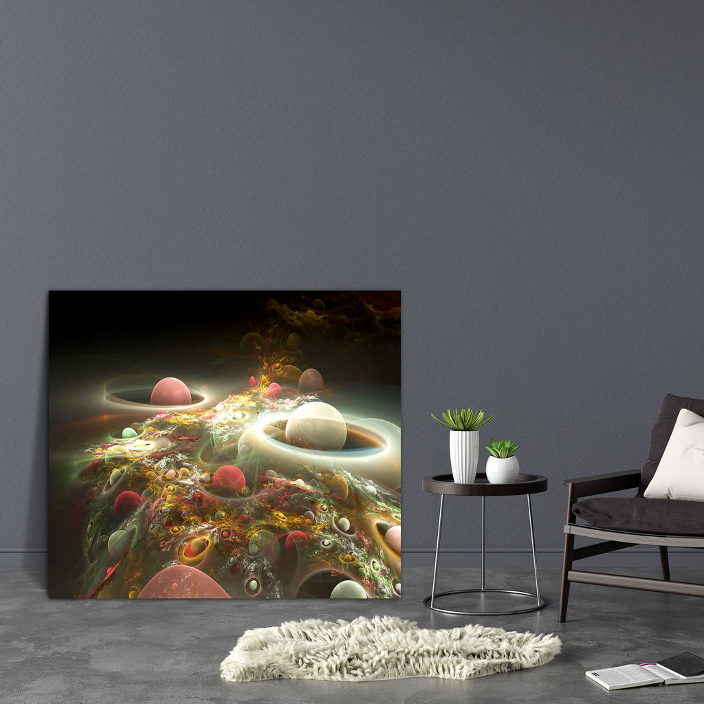 Abstract Background D1 Canvas Painting Synthetic Frame - Paintings MDF Framing - ArtzFolio.com