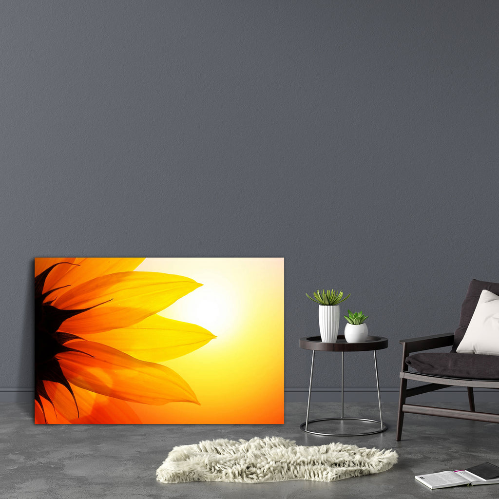 Sunflower Over Sunset Sky Canvas Painting Synthetic Frame-Paintings MDF Framing-AFF_FR-IC 5000092 IC 5000092, Abstract Expressionism, Abstracts, Botanical, Floral, Flowers, Landscapes, Love, Nature, Patterns, Romance, Scenic, Semi Abstract, Signs, Signs and Symbols, Sunsets, sunflower, over, sunset, sky, canvas, painting, synthetic, frame, sun, sunflowers, sunshine, rays, abstract, background, backlit, beautiful, beauty, big, blossom, bright, close, up, closeup, color, colored, crop, design, detail, element