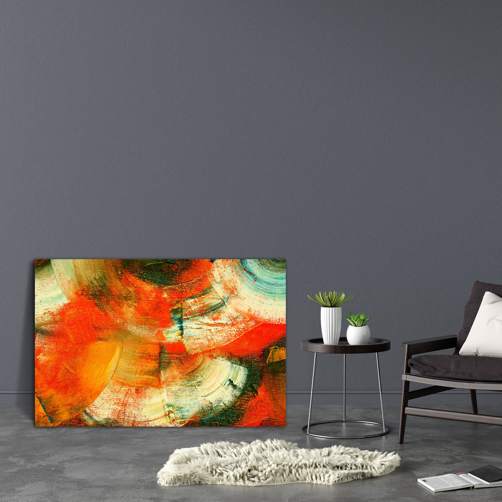 Abstract Artwork D6 Canvas Painting Synthetic Frame - Paintings MDF Framing - ArtzFolio.com